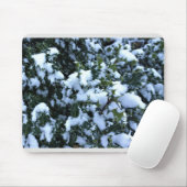 Met sneeuw bedekte Holly Muismat (Met muis)