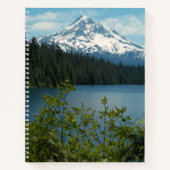 Met sneeuw bedekte Mount Hood en Schilderachtig me Notitieboek (Voorkant)