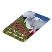 Met sneeuw bedekte Mount Rainier, Indian Paintbrus Magneet (Linkerzijde)