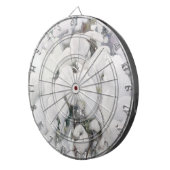 Met sneeuw bedekte pijnappels (van Pekka Halonen) Dartbord (Voorkant Rechts)