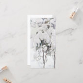 Met sneeuw bedekte pijnappels (van Pekka Halonen) Kaart (Voorkant / Achterkant in situ)