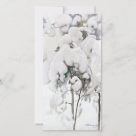 Met sneeuw bedekte pijnappels (van Pekka Halonen) Kaart