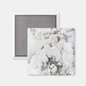 Met sneeuw bedekte pijnappels (van Pekka Halonen) Magneet (Voorkant / Achterkant)