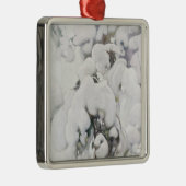 Met sneeuw bedekte pijnappels (van Pekka Halonen) Metalen Ornament (Rechts)