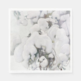 Met sneeuw bedekte pijnappels (van Pekka Halonen) Servet