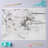 Met sneeuw bedekte pijnappels (van Pekka Halonen) Tissuepapier (Craft)