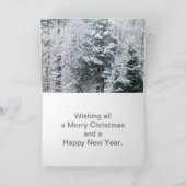 Met sneeuw bedekte pijnbomen Kaart (Binnen)