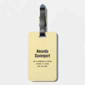 Met sneeuw bedekte pijnbomen Natuur Foto Bagagelabel (Achterkant verticaal)