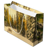 Met sneeuw bedekte pijnbomen Natuur Foto Groot Cadeauzakje (Voorkant Gekanteld)