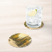 Met sneeuw bedekte pijnbomen Natuur Foto Kartonnen Onderzetters (Insitu)