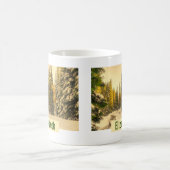 Met sneeuw bedekte pijnbomen Natuur Foto Koffiemok (Center)