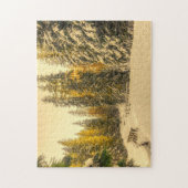 Met sneeuw bedekte pijnbomen Natuur Foto Legpuzzel (Verticaal)