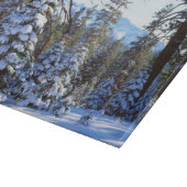 Met sneeuw bedekte rode koortsbomen in de hoge Sie Snijplank (Hoek)