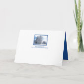 MET SNEEUW GEDEKTE BOMEN IN PARK/PRETTIGE FEESTDAG FEESTDAGEN KAART (Achterkant)