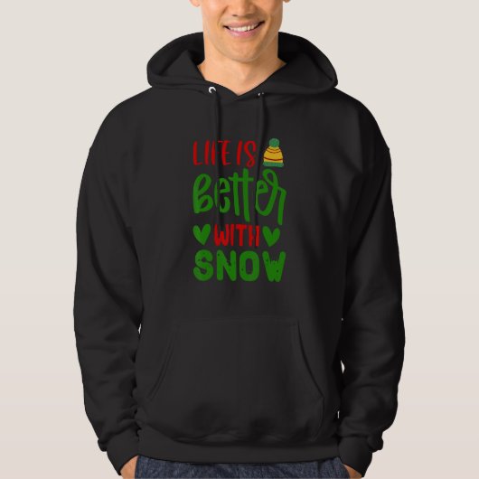 met sneeuw hoodie (Voorkant)