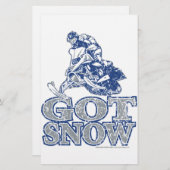 Met sneeuw verhit-GreyBlu Briefpapier (Voorkant / Achterkant)