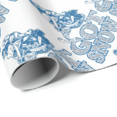 Met sneeuw verhit-GreyBlu Cadeaupapier (Rol Hoek)