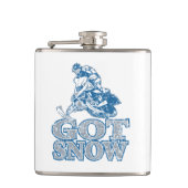 Met sneeuw verhit-GreyBlu Heupfles (Voorkant)