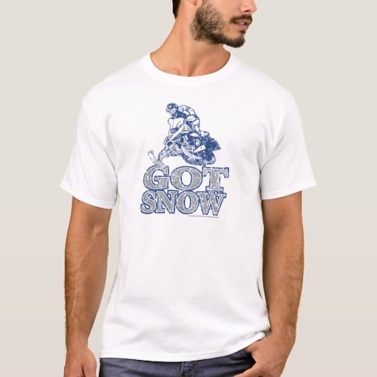 Met sneeuw verhit-GreyBlu T-shirt (Voorkant)