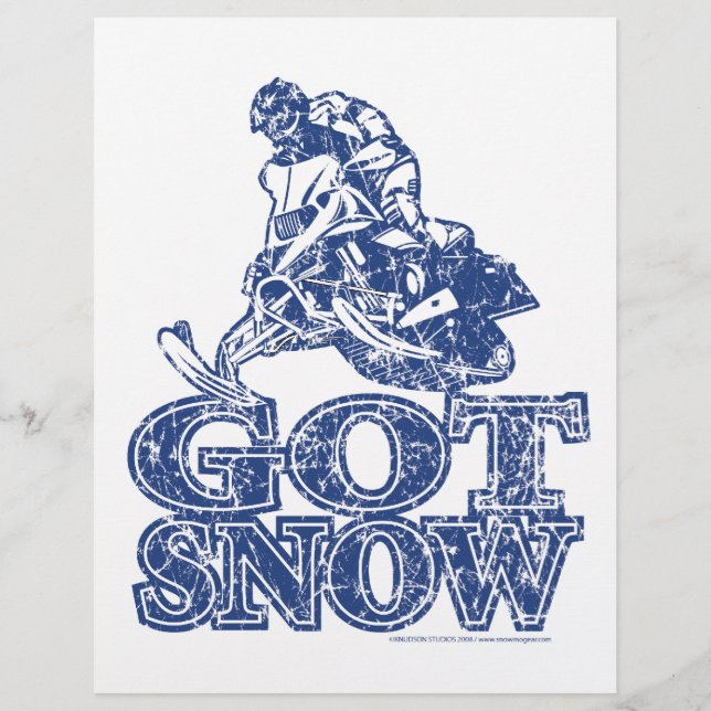 Met sneeuw vervormd blauw (Voorkant)