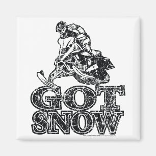 Met sneeuw vervormd magneet