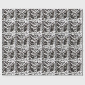 Met sneeuwbeklede bijkantoren cadeaupapier (Vlak)