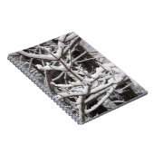 Met sneeuwbeklede bijkantoren notitieboek (Rechterzijde)