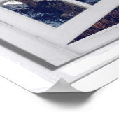 Met sneeuwgemak bekabelde bergen poster (Hoek)