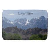 Met sneeuwgemap beklede bergen van de Lone Pine Badmat (Voorkant)