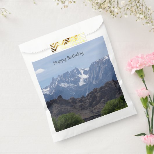 Met sneeuwgemap beklede bergen van de Lone Pine Bedankzakje (Gezegeld)