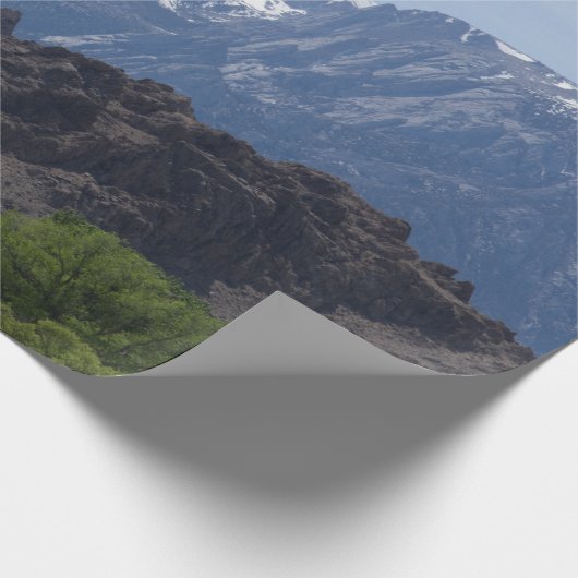 Met sneeuwgemap beklede bergen van de Lone Pine Cadeaupapier (Hoek)