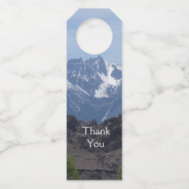 Met sneeuwgemap beklede bergen van de Lone Pine Flessenhanger