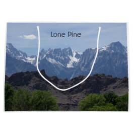 Met sneeuwgemap beklede bergen van de Lone Pine Groot Cadeauzakje