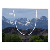 Met sneeuwgemap beklede bergen van de Lone Pine Groot Cadeauzakje (Achterkant)