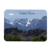 Met sneeuwgemap beklede bergen van de Lone Pine Magneet (Horizontaal)