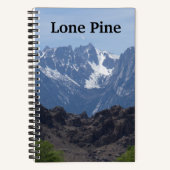 Met sneeuwgemap beklede bergen van de Lone Pine Notitieboek (Voorkant)