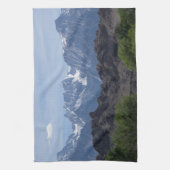 Met sneeuwgemap beklede bergen van de Lone Pine Theedoek (Verticaal)