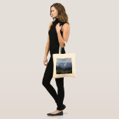 Met sneeuwgemap beklede bergen van de Lone Pine Tote Bag (Voorkant (model))