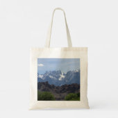 Met sneeuwgemap beklede bergen van de Lone Pine Tote Bag (Achterkant)
