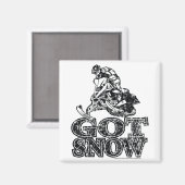 Met sneeuwproblemen magneet (Voorkant / Achterkant)