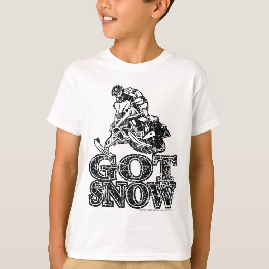 Met sneeuwproblemen t-shirt (Voorkant)