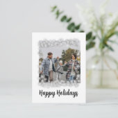 Met sneeuwvlokken feestdagenkaart (Staand voorkant)