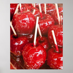 Met snoep gecoate vruchten op de Stuttgart Beer Fe Poster