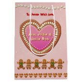 met snoep gestrooid peperkoekhuis medium cadeauzakje (Achterkant)