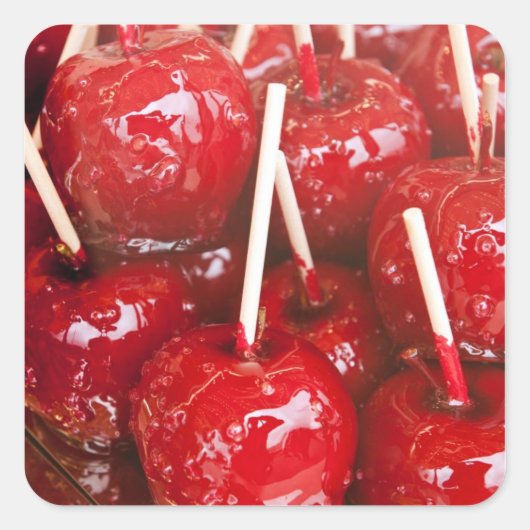 Met snoep omhuld fruit op het Stuttgart Bierfeest Vierkante Sticker (Voorkant)