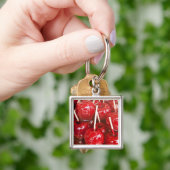 Met snoep overtrokken fruit op het Stuttgart Bierf Sleutelhanger (Hand)