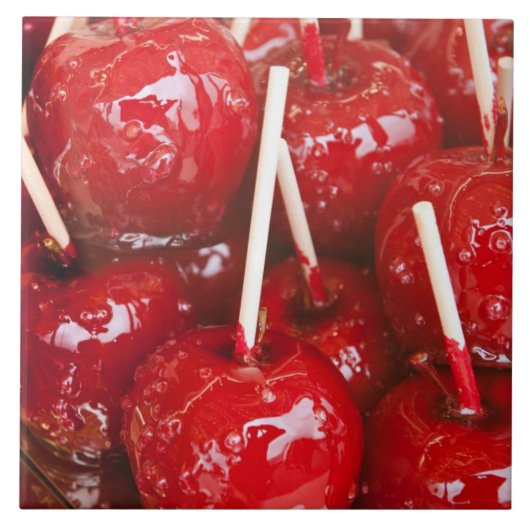 Met snoep overtrokken fruit op het Stuttgart Bierf Tegeltje (Voorkant)