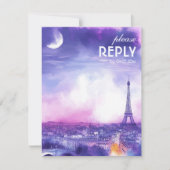 Met Song Request Amour Éternel RSVP Kaart (Voorkant)