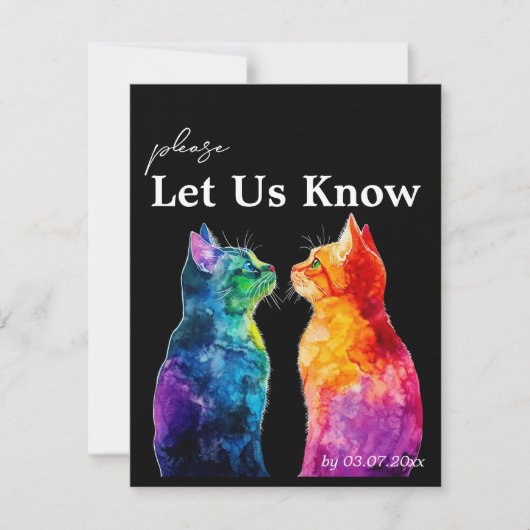 Met Song Request Perfect Your Wedding RSVP Kaartje (Voorkant)