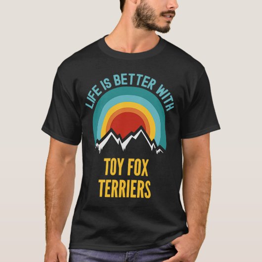 Met Speelgoed fox Terrier Dog Eigenaar T-shirt (Voorkant)